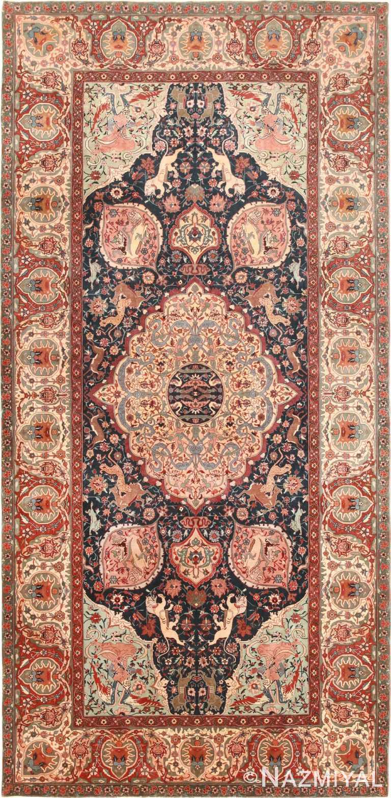 Antique Agra Indian Rug 7992 Detail/Large View