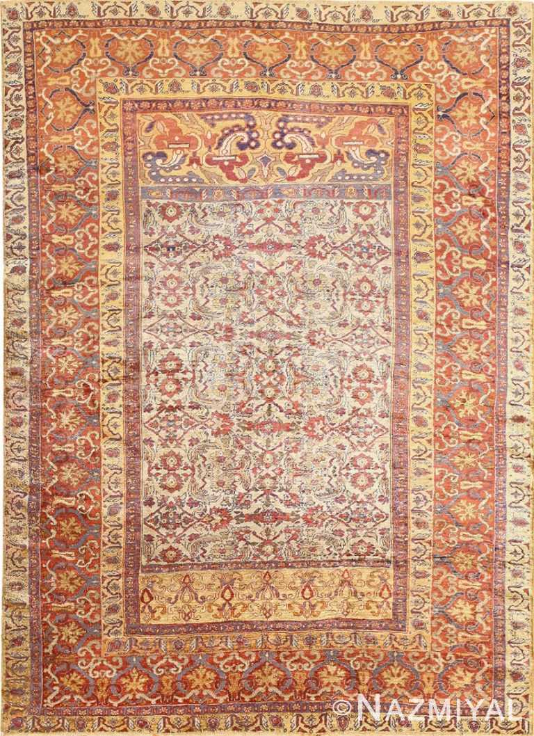 Antique Silk Persian Farahan Rug 40995 Nazmiyal