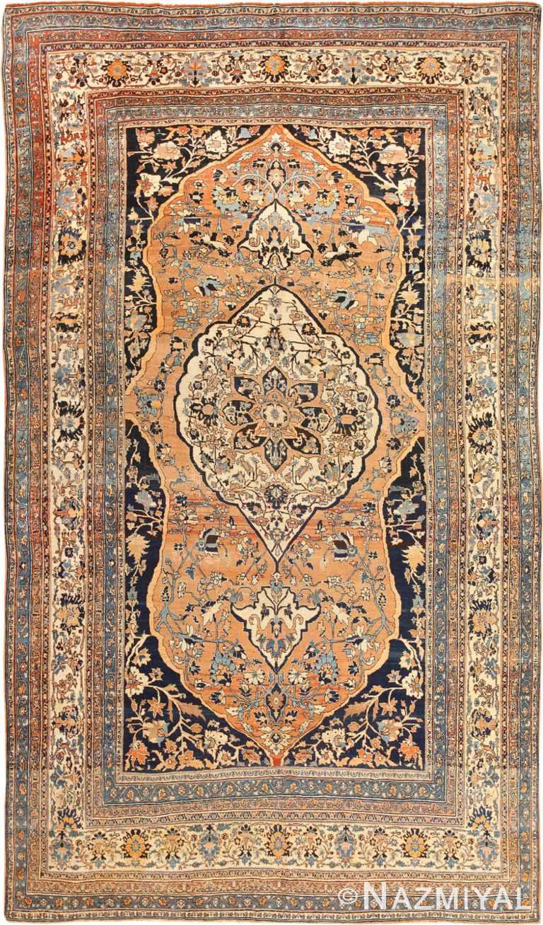 Fine Room Size Persian Tabriz Antique Rug 50547 Nazmiyal