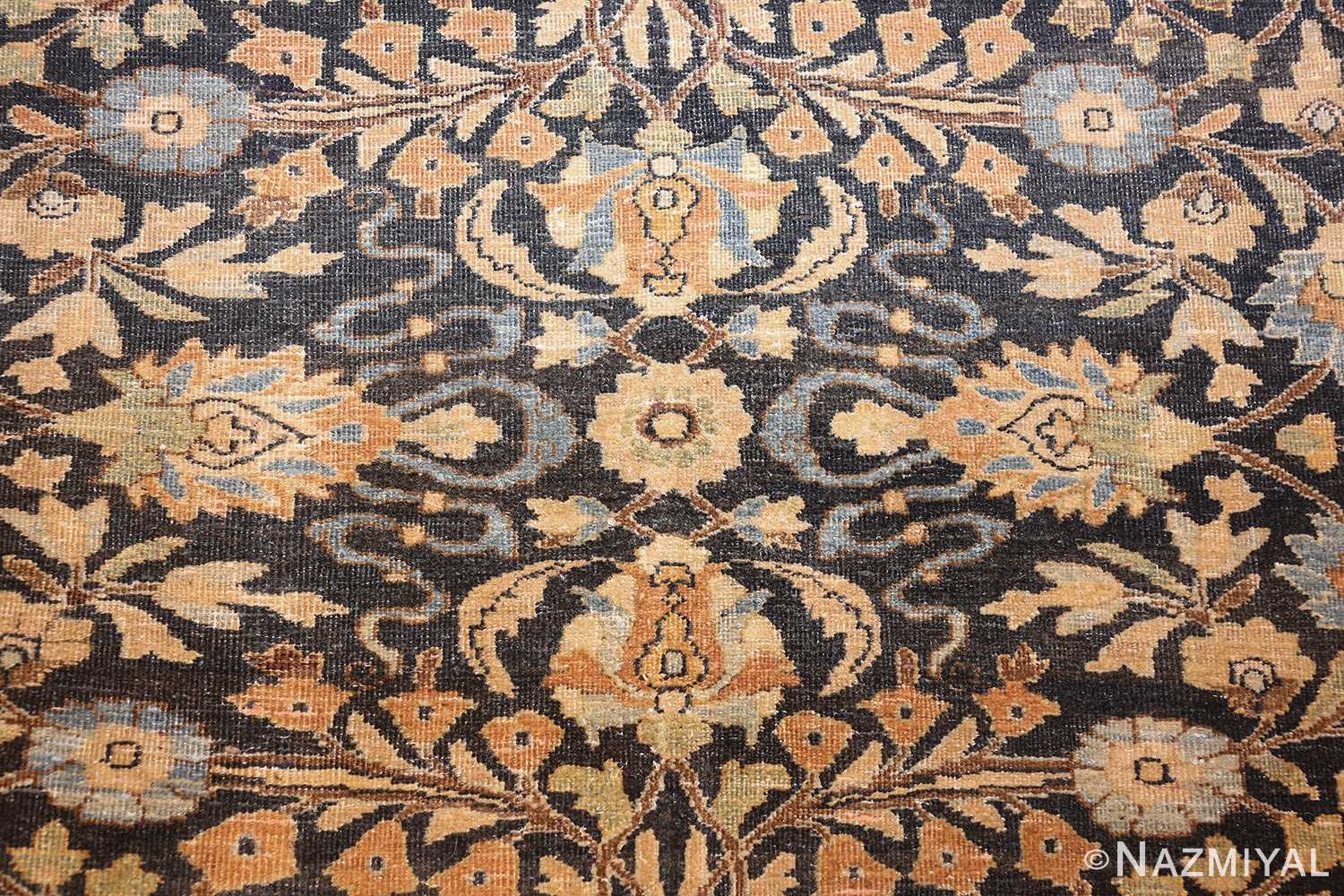 charcoal gray persian khorassan rug 48913 field Nazmiyal