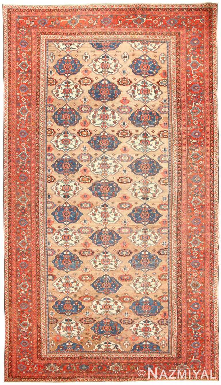 Large Antique Persian Bakshaish Rug 50713 Nazmiyal