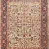 Antique Classic Ivory Room Size Persian Tabriz Area Rug #49064 by Nazmiyal Antique Rugs