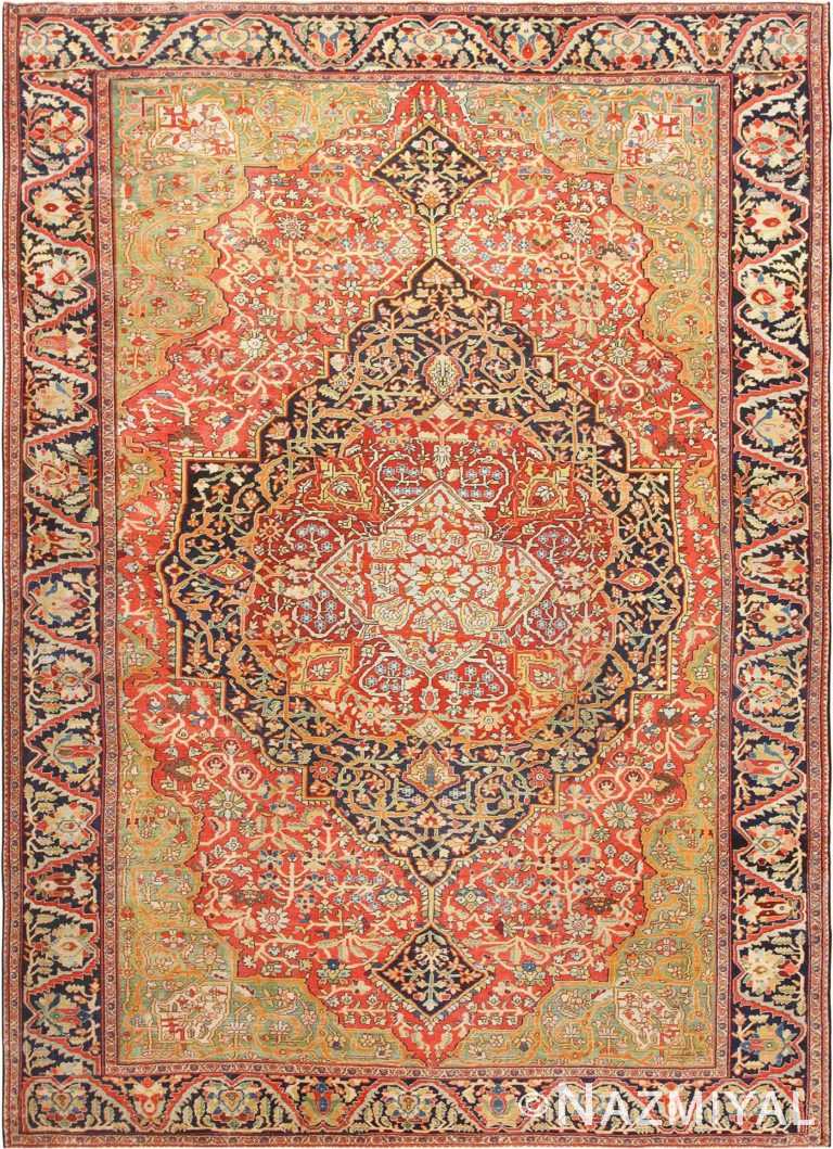 Fine Antique Persian Farahan Sarouk Rug 49112 by Nazmiyal