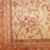 ivory background antique persian sultanabad rug 49163 corner Nazmiyal