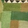 Vintage Scandinavian Swedish Rug by Ingrid Hellman Knafve 49114 Green Knots Back Nazmiyal