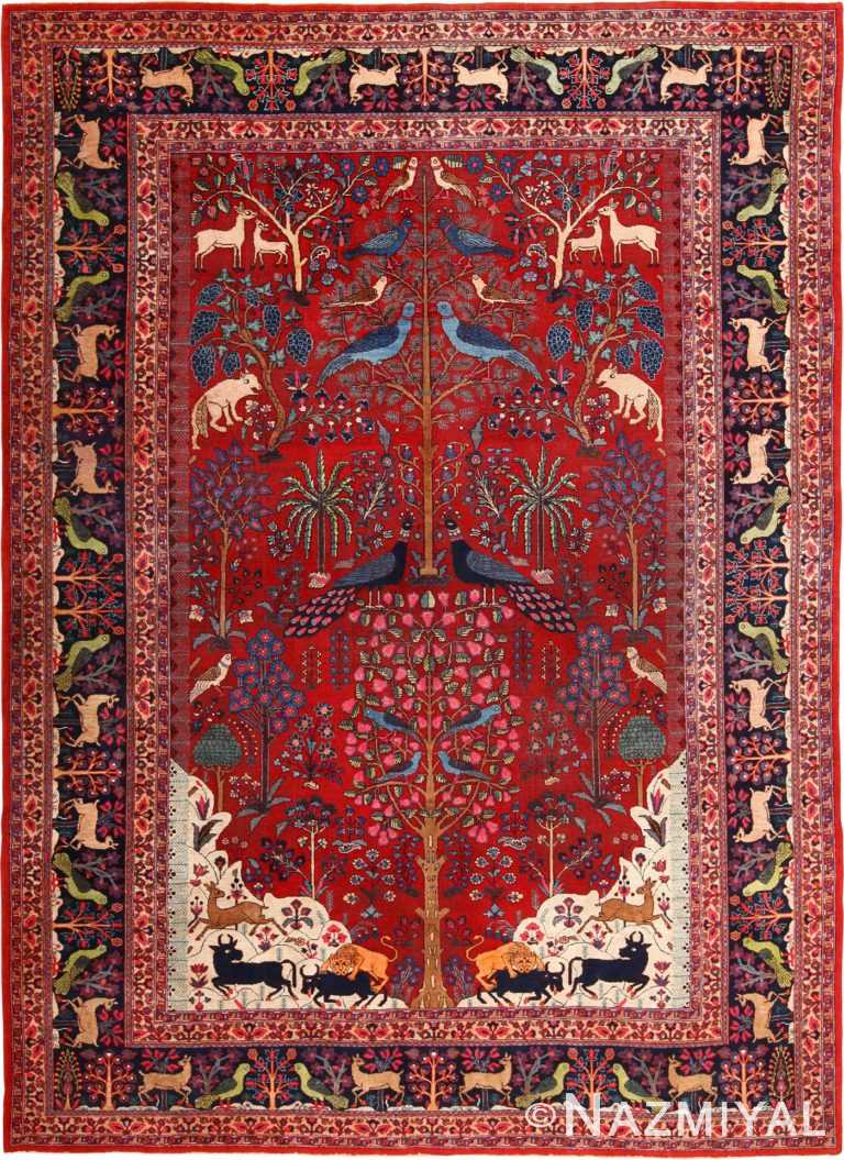 Animal Garden Persian Khorassan Rug 49009