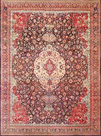 fine antique persian tehran rug 49194 Nazmiyal