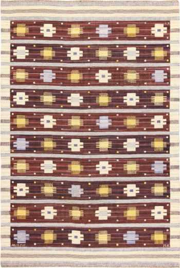 Vintage Scandinavian Kilim Rug by Marianne Richter for Marta Maas 49117 Nazmiyal