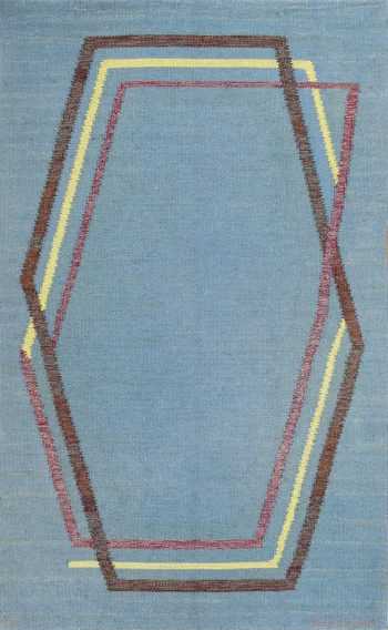 vintage swedish kilim rug by brita grahn 49119 Nazmiyal