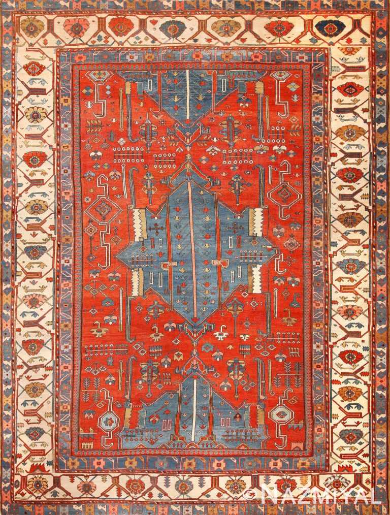 antique tribal persian bakshaish rug 49137 Nazmiyal
