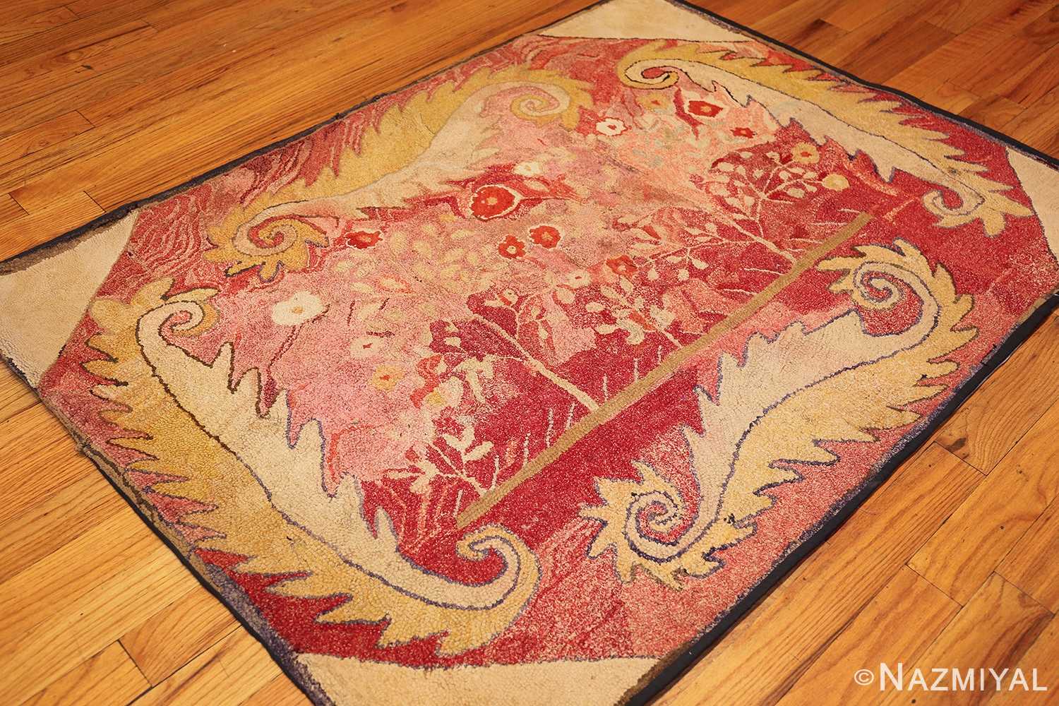 Beautiful Antique American Hooked Rug 50723 Nazmiyal Antique Rugs