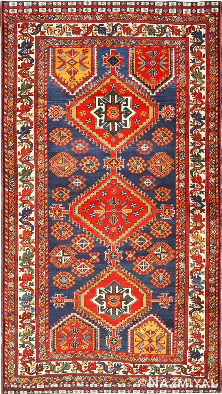 Small Antique Tribal Qashqai Persian Rug 49152