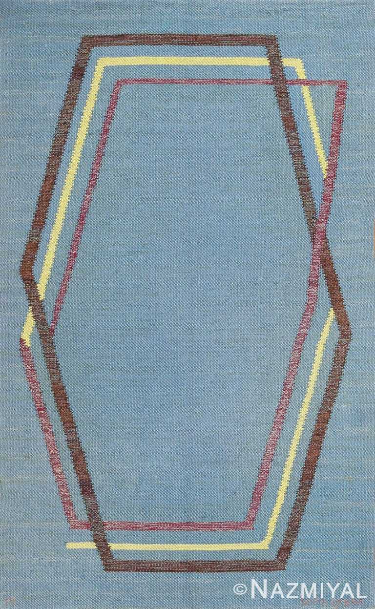 vintage swedish kilim rug by brita grahn 49119 Nazmiyal