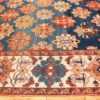 Border Tribal Antique Blue Background Persian Bakshaish rug 49202 by Nazmiyal