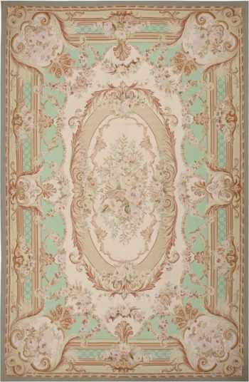 French Inspired Modern Chinese Aubusson Carpet #44694 by Nazmiyal Antique Rugs