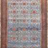 Light Blue Room Size Antique Indian Agra Rug 48823 Nazmiyal