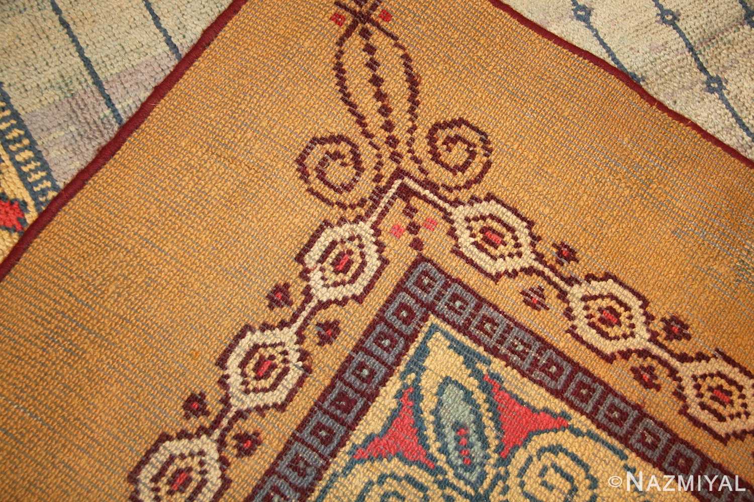 antique austrian art nouveau rug 49195 weave Nazmiyal