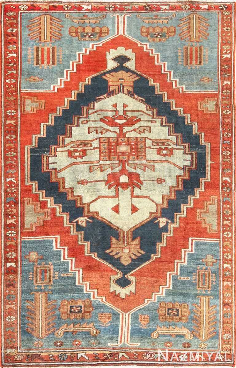 antique tribal persian serapi rug 49208 Nazmiyal