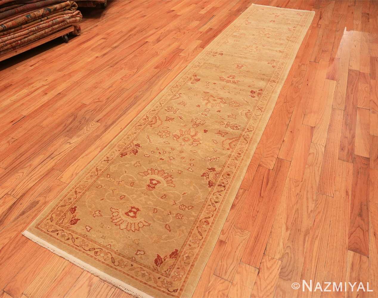 Full contemporary modern Oushak runner rug 46155 by Nazmiyal
