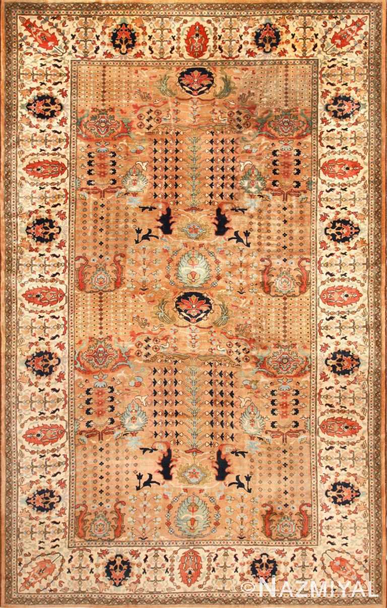 vintage indian agra rug 49186 Nazmiyal