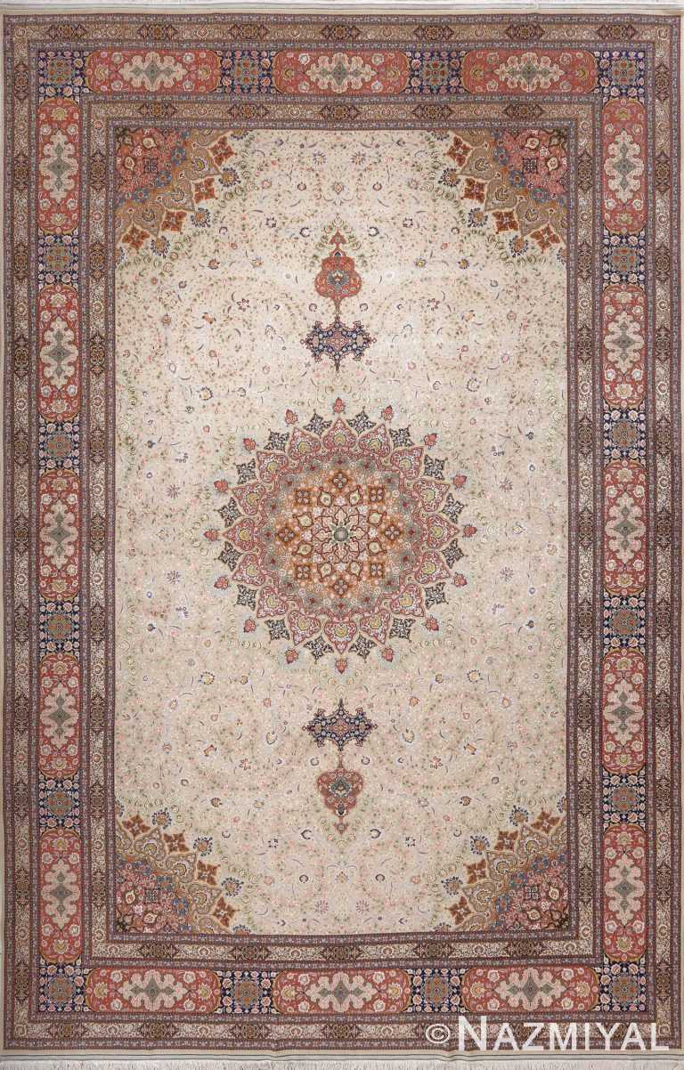 fine vintage shahsavarpour tabriz persian rug 51009 Nazmiyal