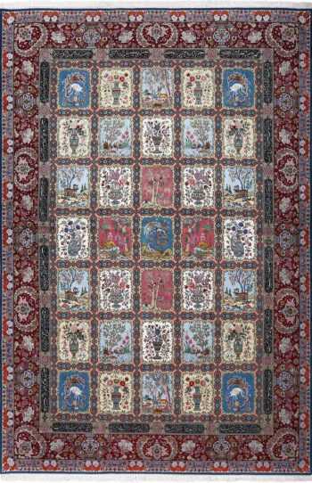 fine golestan design vintage tabriz persian rug 51028 nazmiyal