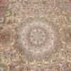 fine silk and gold thread vintage tabriz persian rug 51054 field Nazmiyal