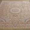 fine silk and gold thread vintage tabriz persian rug 51054 full Nazmiyal