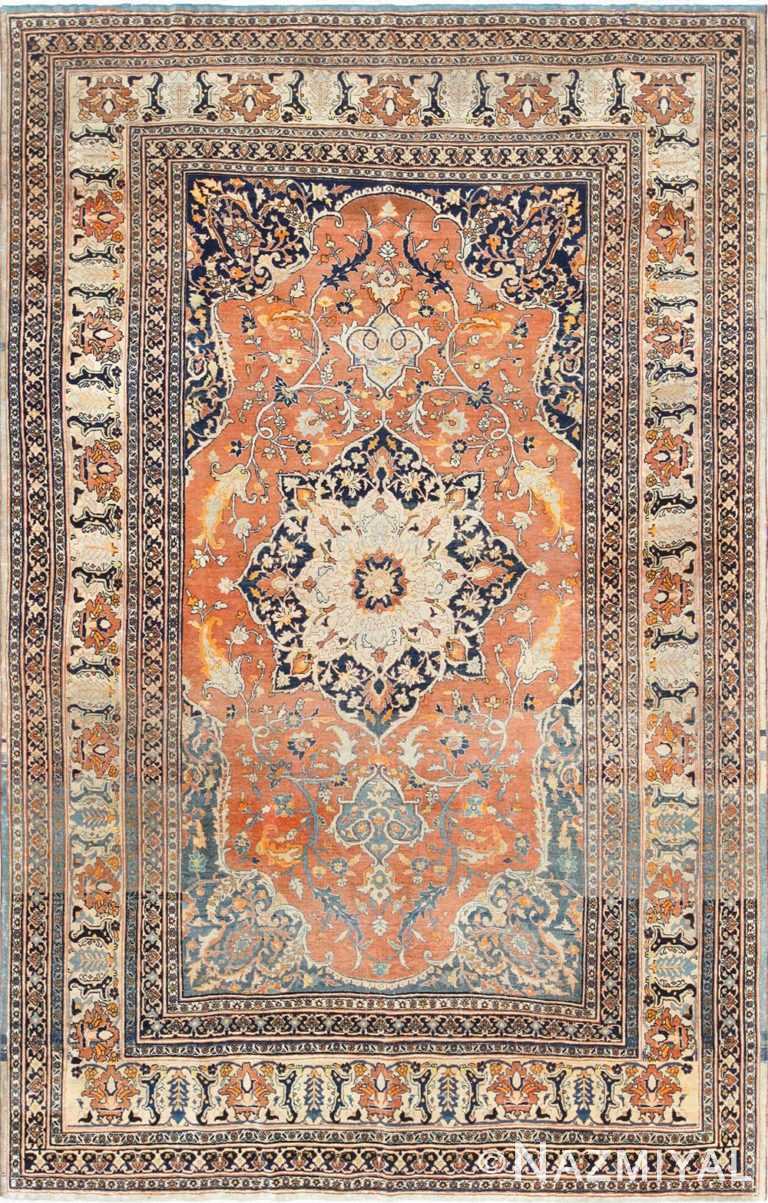 antique haji jalili persian tabriz rug 49216 Nazmiyal