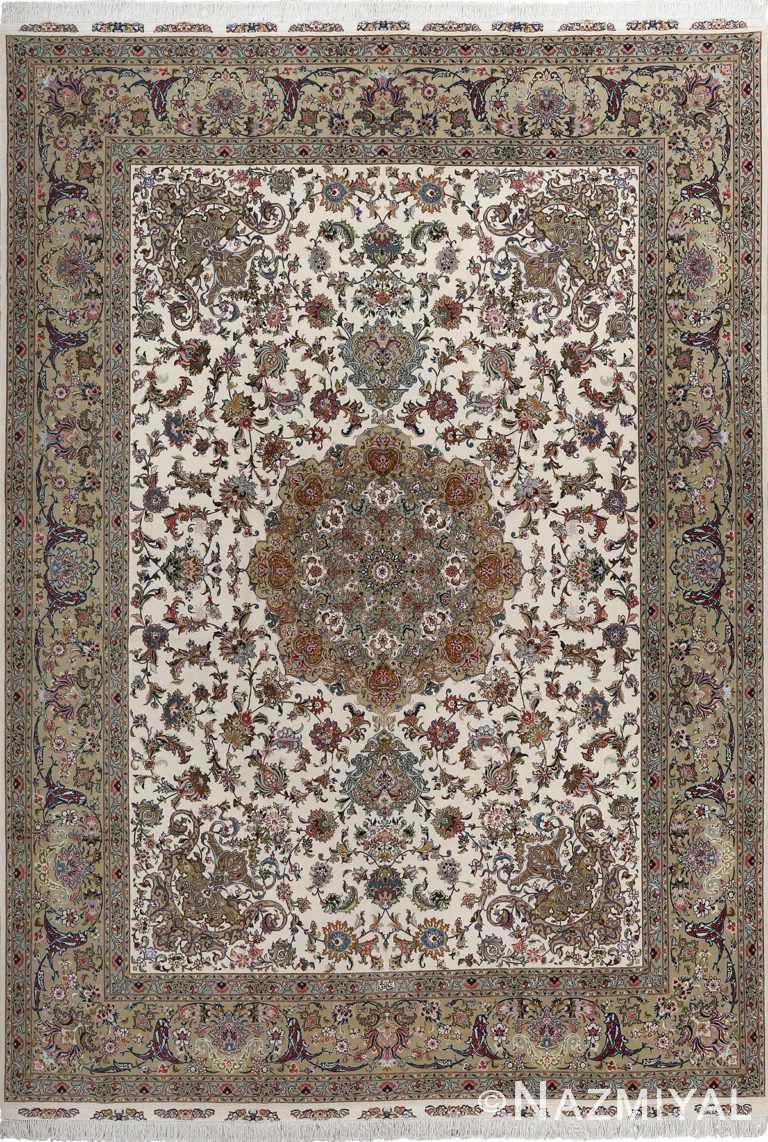 fine gharebaghi design vintage tabriz persian rug 51045 Nazmiyal