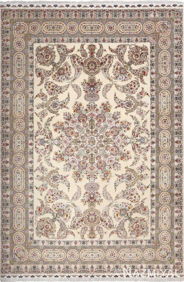 fine gharebaghi design vintage tabriz persian rug 51049 Nazmiyal