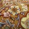 oval silk and gold threading vintage souf tabriz persian rug 51086 pile Nazmiyal