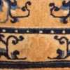 square scatter size golden antique chinese rug 49274 border Nazmiyal