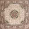 square shahsavarpour design vintage tabriz persian rug 51076 Nazmiyal