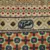 vintage geometric tabriz persian rug 51113 signature Nazmiyal