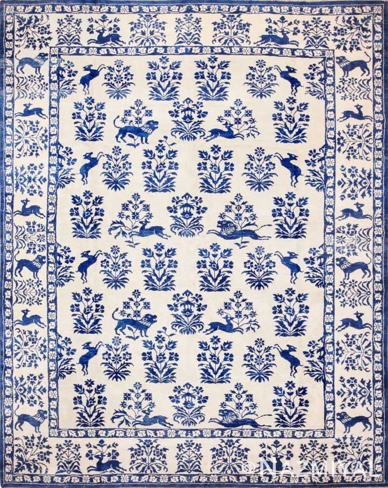 vintage animal motif indian cotton rug 49257 Nazmiyal