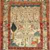 antique animal motif tehran persian rug 49303 Nazmiyal