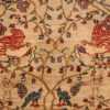 antique animal motif tehran persian rug 49303 dove Nazmiyal