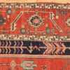 antique red serapi persian rug 49349 border Nazmiyal