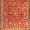 antique red sultanabad persian rug 49337 Nazmiyal