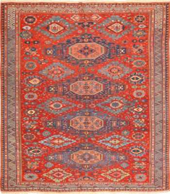 Antique Flat Woven Tribal Caucasian Soumak Rug #49345 by Nazmiyal Antique Rugs