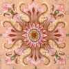 large ivory vintage tabriz persian rug 51143 pink Nazmiyal