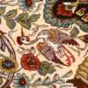 oval animal motif vintage tabriz persian rug 51120 bird Nazmiyal