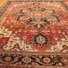 red background antique serapi persian rug 49358 whole Nazmiyal