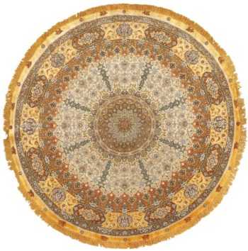 round shahsavarpour design tabriz persian rug 51129 Nazmiyal