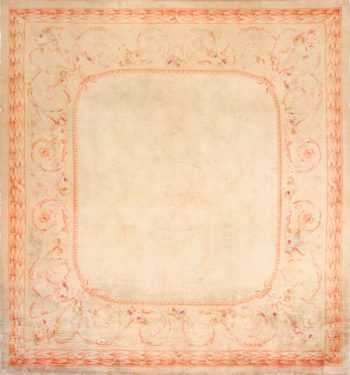square antique french savonnerie rug 48999 Nazmiyal