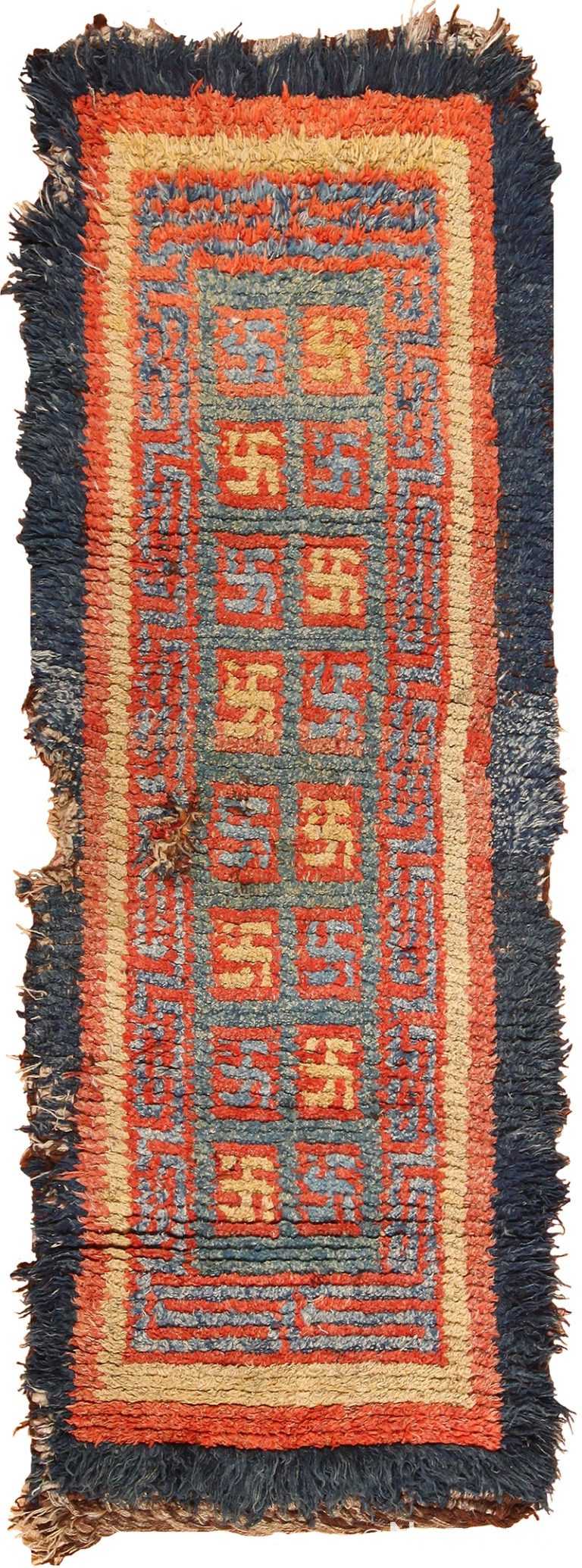 19 century tibetan wongdon runner rug 49101 Nazmiyal