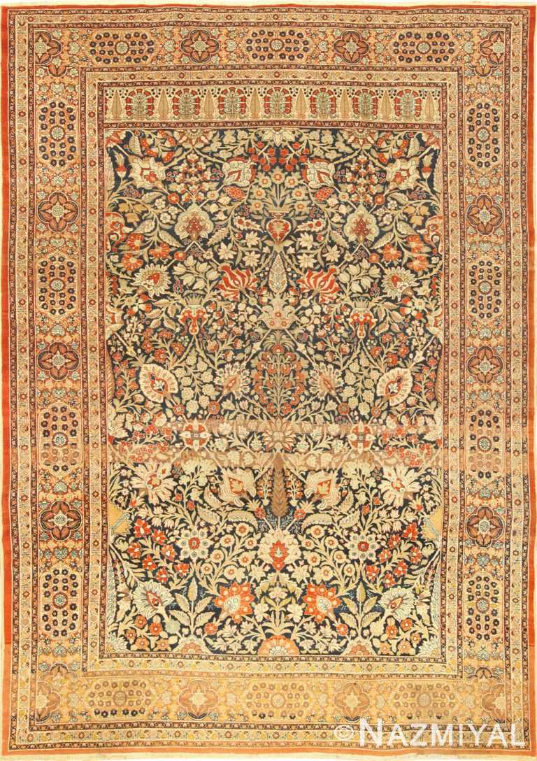 antique haji jalili tabriz persian rug 49363 Nazmiyal