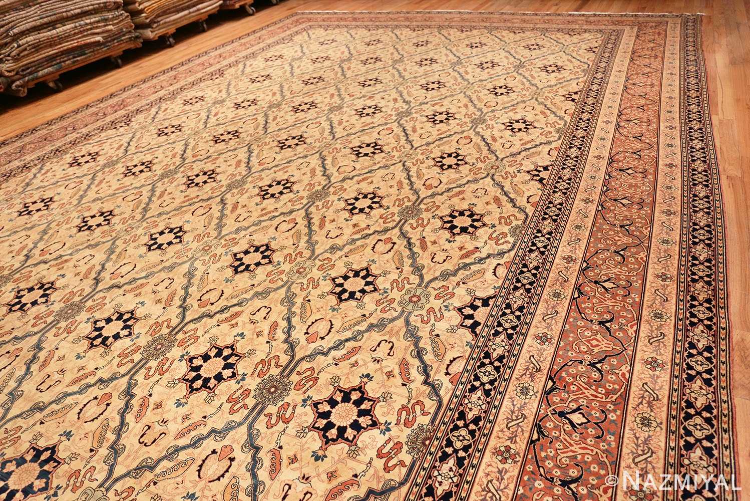 Full Oversized Antique Tabriz Persian rug 49297 by Nazmiyal