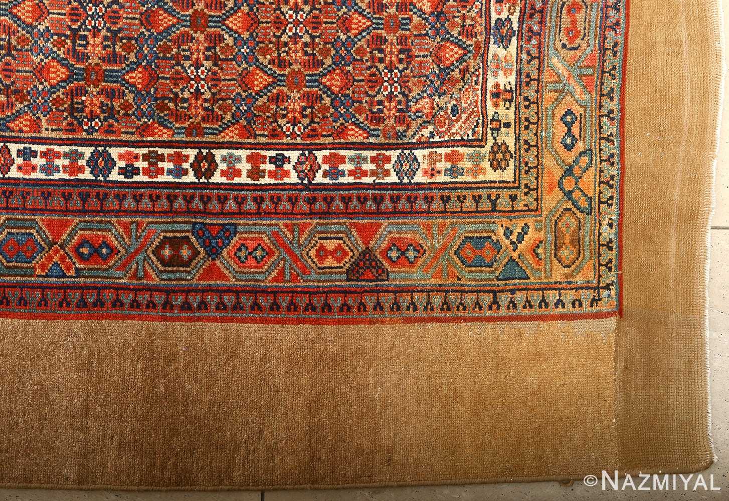 large antique serab persian rug 51118 side Nazmiyal